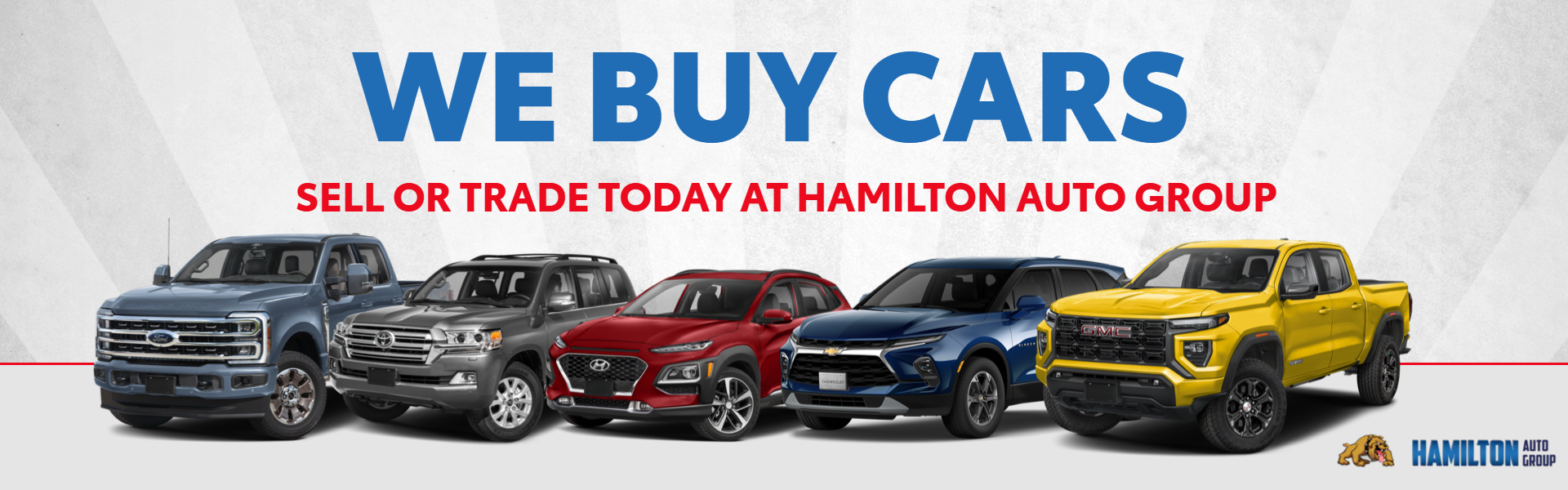 We buy cars